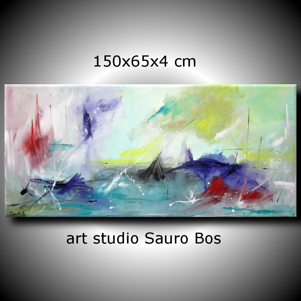 Quadro astratto per soggiorno – sauro bos Tele moderne per soggiorni