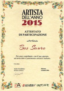 attestao artista dellanno - exhibitions and awards
