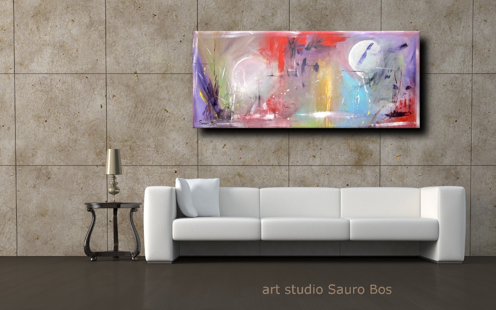 gentile quadro astratto salotto bianco - quadri astratti moderni dipinti a mano