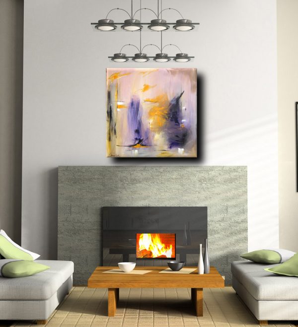 quadro astratto quadrato moderno - immagine 4