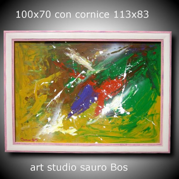 quadro astratto moderno con cornice-answer