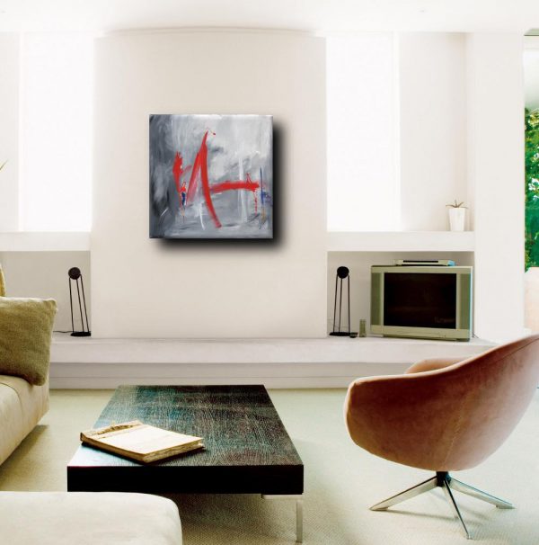 quadro astratto per soggiorno 100x100 - immagine 5