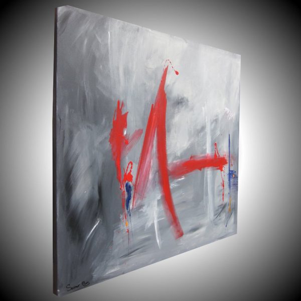 quadro astratto per soggiorno 100x100 - immagine 4