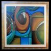 quadro  moderno con cornice la calla