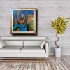 quadro  moderno con cornice la calla - immagine 2