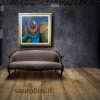 quadro  moderno con cornice la calla - immagine 3