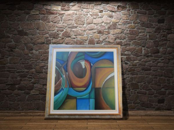 quadro  moderno con cornice la calla - immagine 4