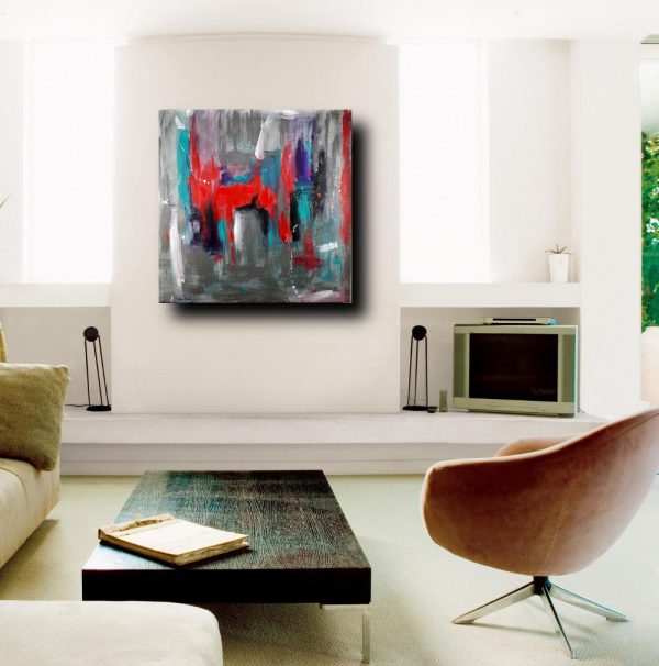 quadri astratti dipinti a mano 120x120 - immagine 3