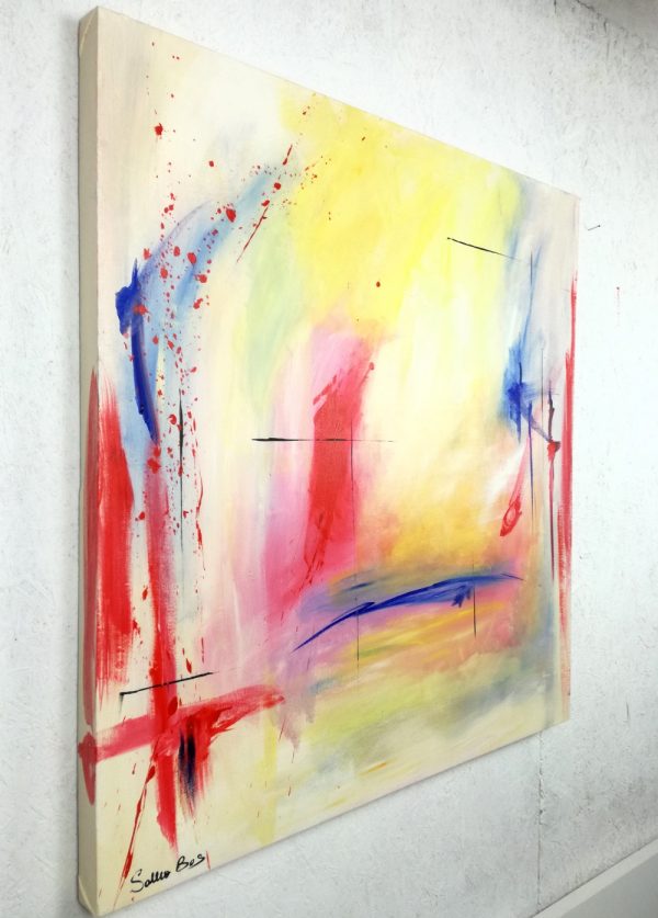 quadro astratto quadrato 100x100 - immagine 3