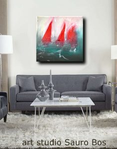 la regata.quadri astratti olio us tela 235x300 - la-regata.quadri-astratti-olio us tela