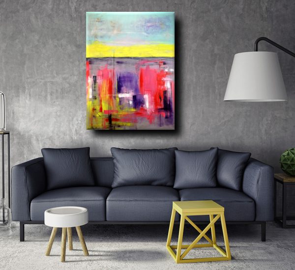 quadro moderno colorato per soggiorno 170x130