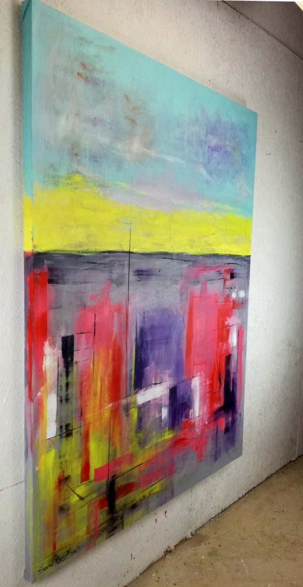 quadro moderno colorato per soggiorno 170x130 - immagine 4