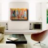 quadri astratti  120x80  tela contro tela in rilievo - immagine 5