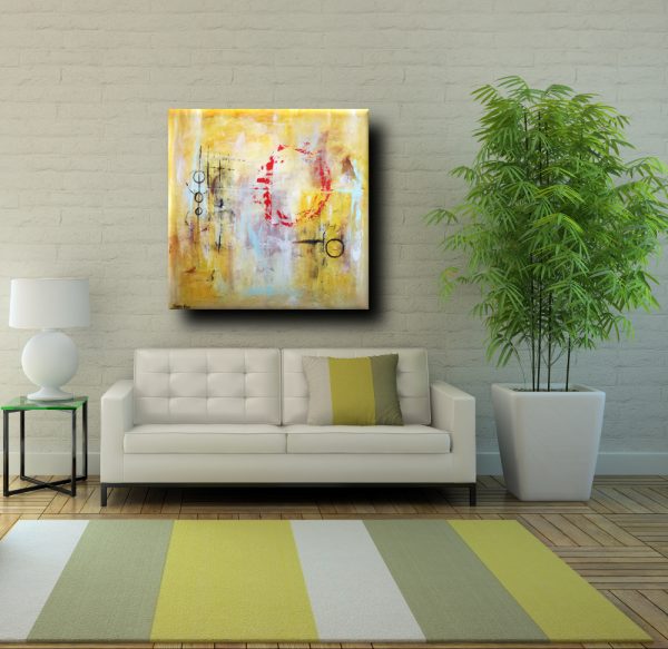 quadri astratti dipinti a mano 120x120 tecnica mista - immagine 5