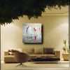 quadri astratti dipinti a mano 120x120 geometrici - immagine 2