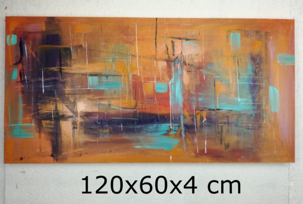 quadri astratti  120x60  per arredamento moderno - immagine 2