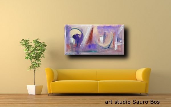 quadri moderni ad olio colorati 120x60 per soggiono