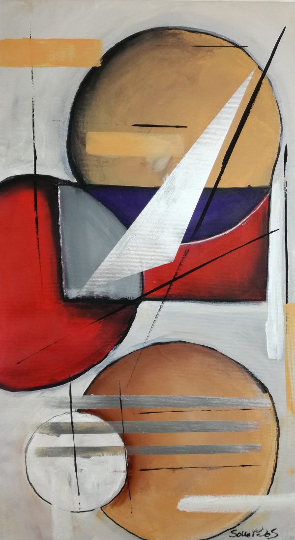 quadri moderni fatti a mano 90x45 - immagine 5