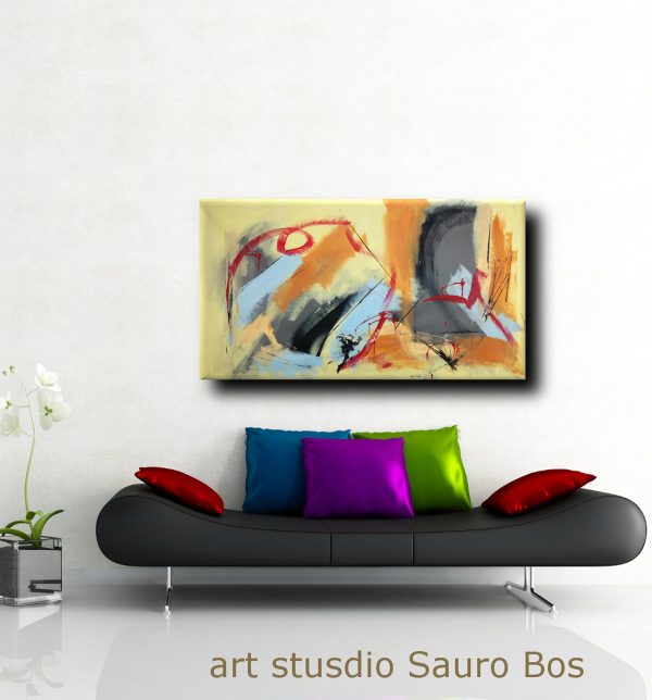 quadri astratti fatti a mano 120x60 xxl - immagine 2