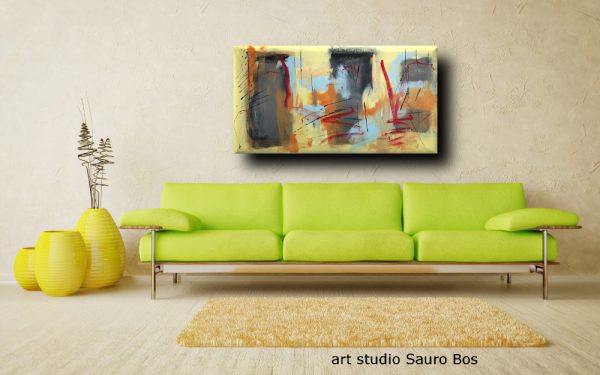 quadri moderni fatti a mano 120x60 xxl - immagine 4