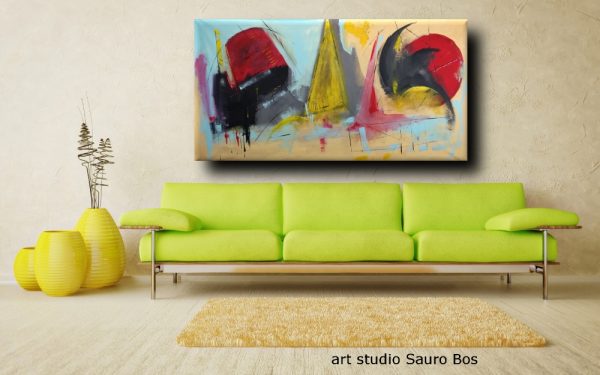 dipinti moderni grandi dimensioni 180x90 fatto a mano - immagine 2