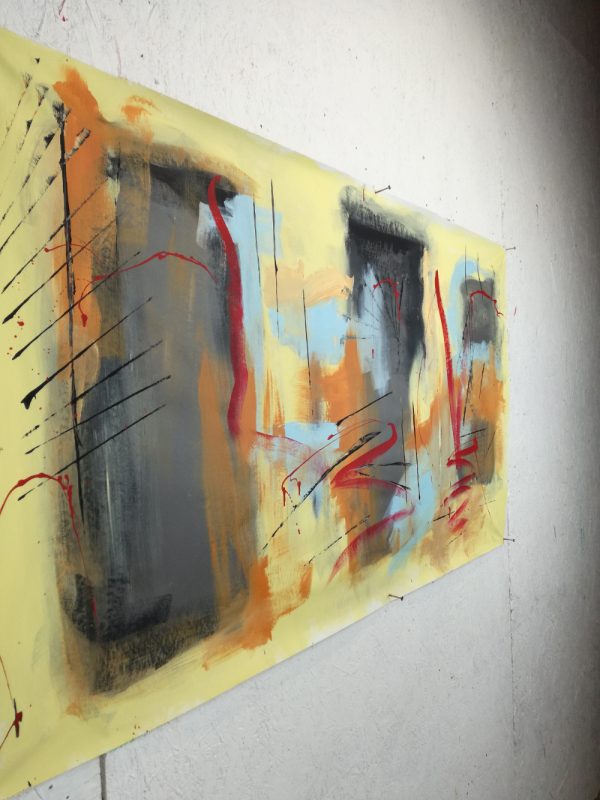 quadri moderni fatti a mano 120x60 xxl - immagine 5
