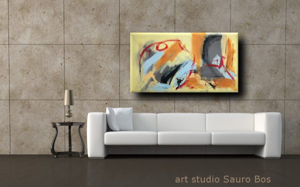 quadri astratti fatti a mano 120x60 xxl
