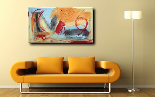 quadri astratti fatti a mano 120x60 per soggiorno