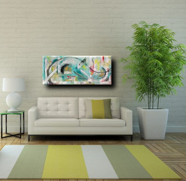 dipinti astratti fatti a mano 120x60 xxl (Copy) - immagine 4