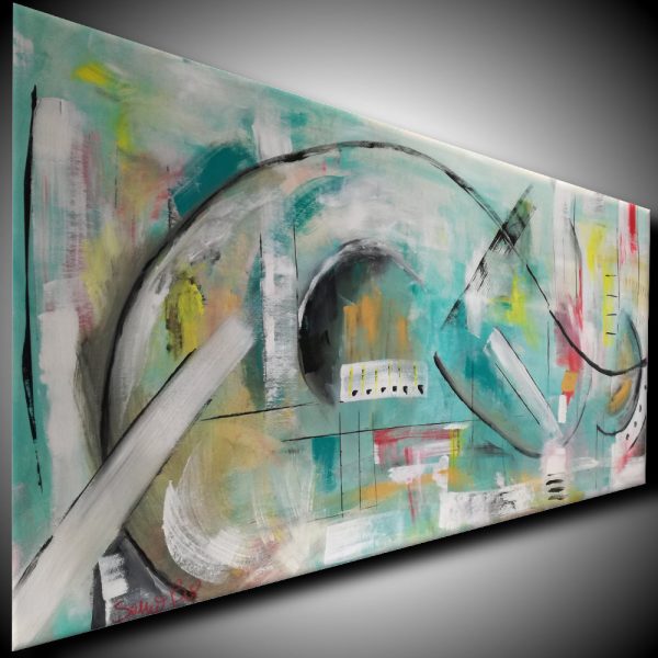 dipinti astratti fatti a mano 120x60 xxl (Copy) - immagine 2