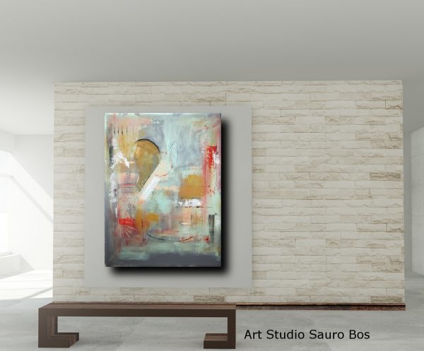 quadri astratti fatti a mano chiari 120x90 (Copia) - immagine 4