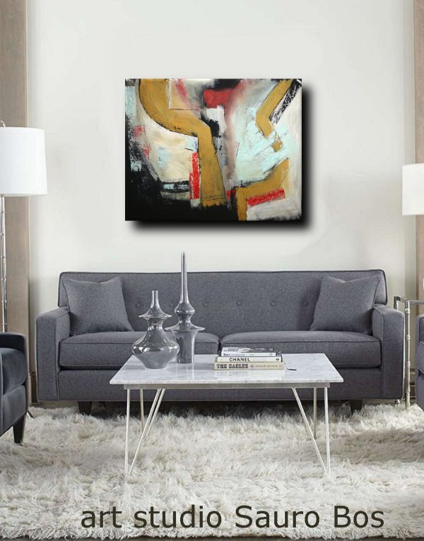 dipinti astratti fatti a mano 120x90 xxl - immagine 2