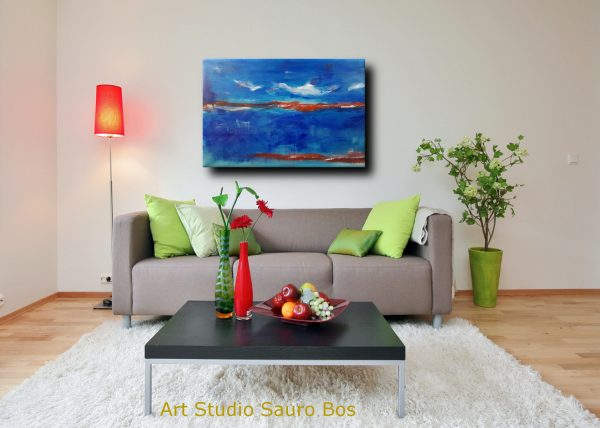 quadro moderno paesaggio astratto