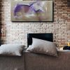 quadri moderni ad olio colorati su tela grandi dimensioni 120x60-viola - immagine 3