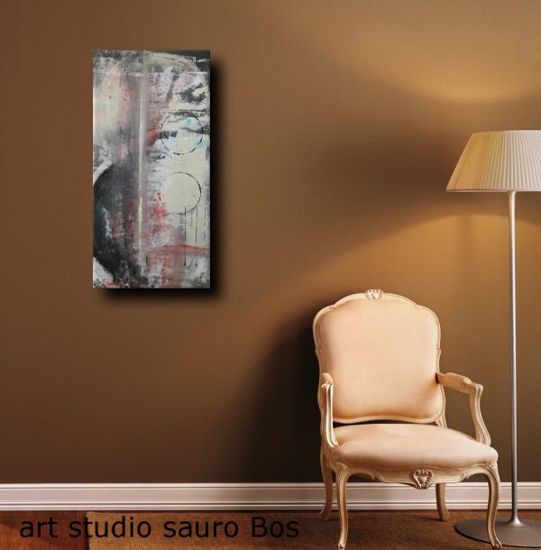 astratti moderni  fatti a mano 80x40 olio su tela - immagine 3