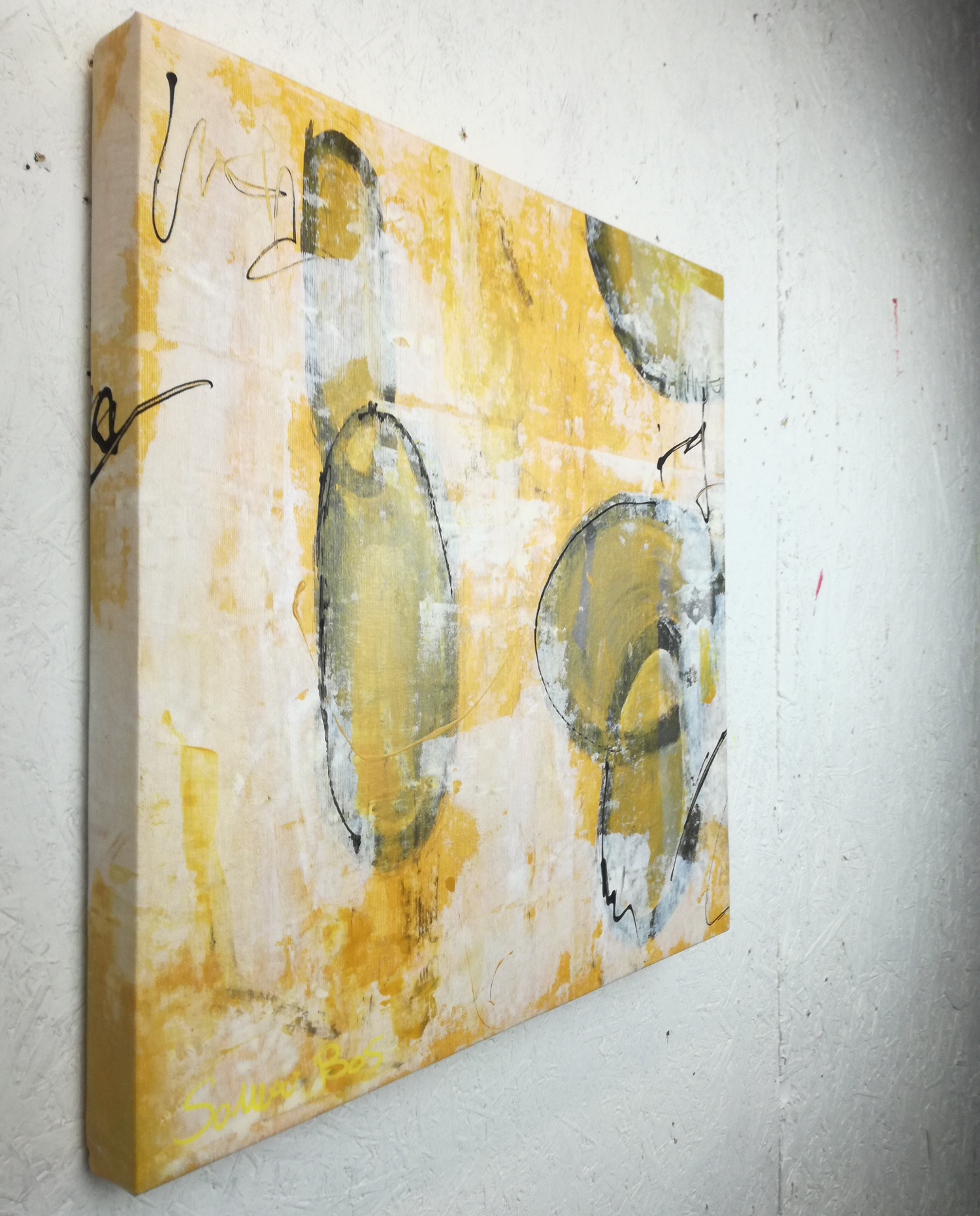dav astratto dx c027 - quadri moderni fatti a mano 50x50
