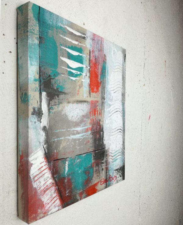 quadri astratti fatti a mano 40x45 - immagine 2