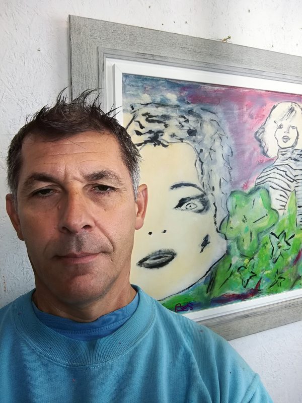 quadro  moderno con cornice olio su tela woman - immagine 4