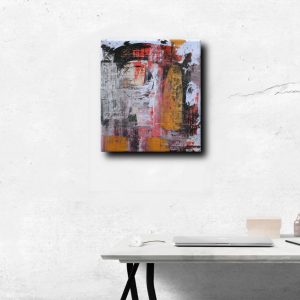 quadri moderni astratti c064 300x300 - painting for abstract living room with gold frame 120x70