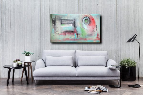 quadri astratti informali per soggiorno 160x80 - immagine 2