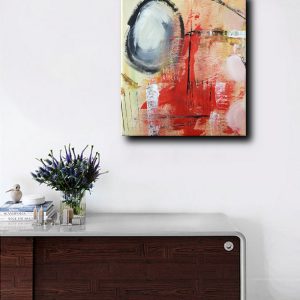 sogg astratto moderno c055 300x300 - quadro dipinto a mano su tela con cornice oro 120x70