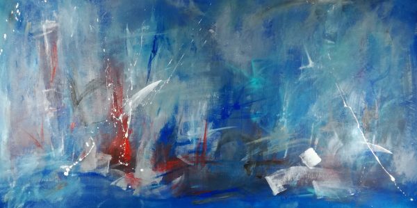 quadri astratti astratti blu 120x60 - immagine 3