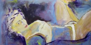 dipinto donna viola woman D002 300x150 - painted-woman-purple-woman-D002