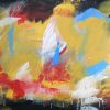 quadro giallo dipinto a mano 120x80 - immagine 3