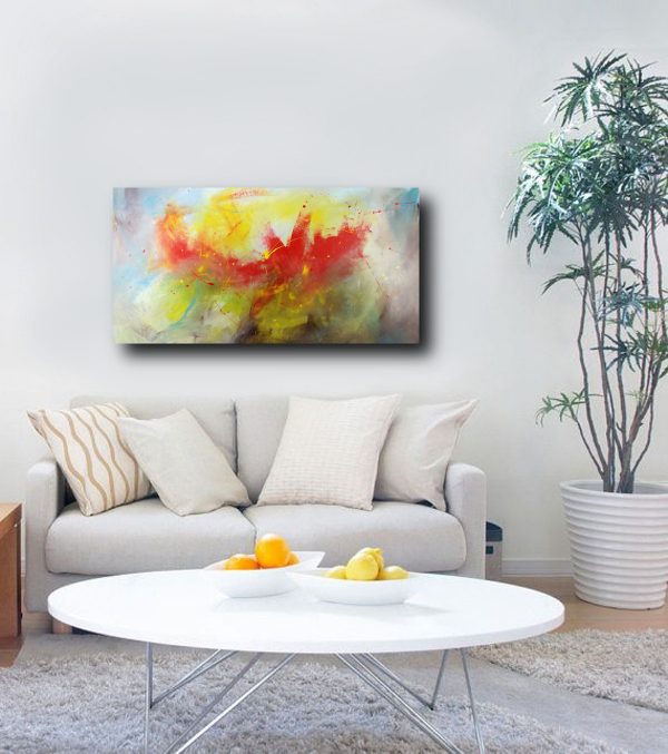 dipinto astratto quadro grande  120x60 - immagine 4