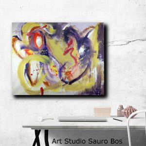 astratto c223 100x80 300x300 - Large abstract painting on 120x80 canvas for modern décor