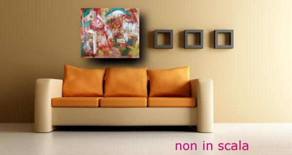 quadri  astratti per soggiorno su tela 100x80 - immagine 3