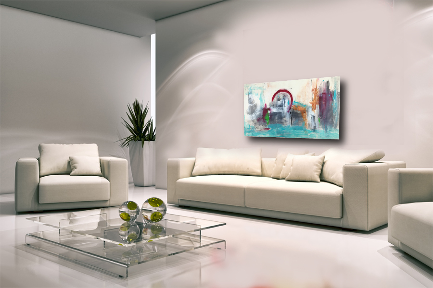 quadri astratti per soggiorno moderno 120x60 