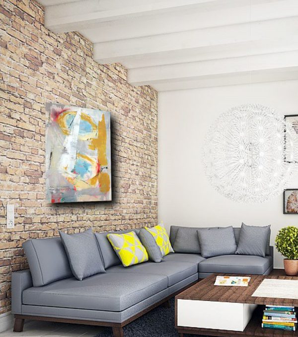 dipinti moderni  geometrici su tela 80x60 - immagine 3