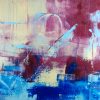 paesaggio astratto  su tela 150x80 - immagine 2